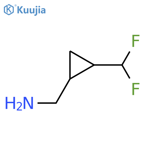 1-2-(Difluoromethyl)cyclopropylmethanamine structure