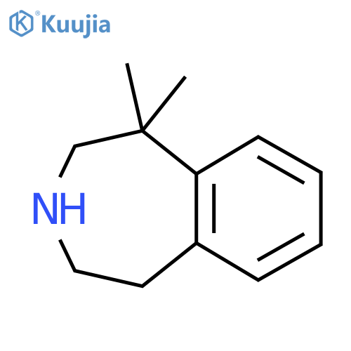 1,1-dimethyl-2,3,4,5-tetrahydro-1H-3-benzazepine structure
