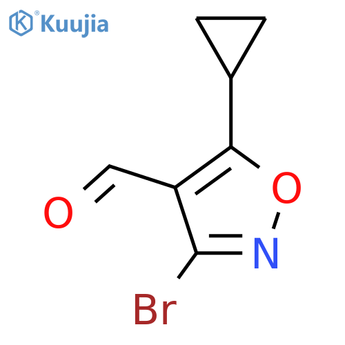3-Bromo-5-cyclopropyl-1,2-oxazole-4-carbaldehyde structure