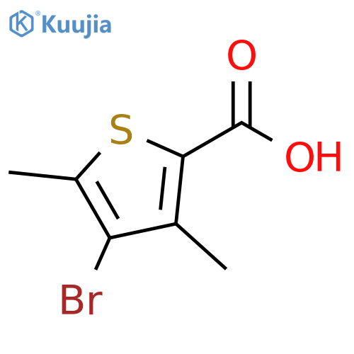 4-bromo-3,5-dimethylthiophene-2-carboxylic acid structure
