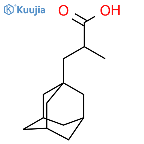 3-(adamantan-1-yl)-2-methylpropanoic acid structure
