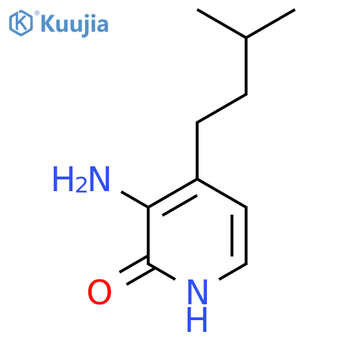 3-amino-4-(3-methylbutyl)-1,2-dihydropyridin-2-one structure