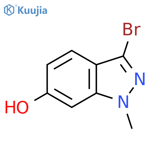 3-Bromo-1-methyl-1H-indazol-6-ol structure