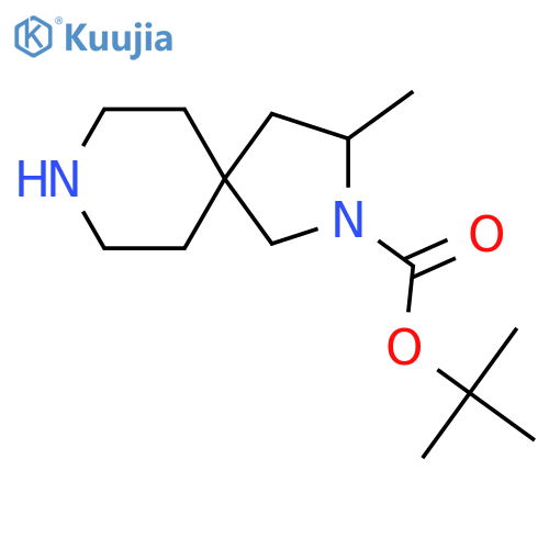 tert-Butyl 3-methyl-2,8-diazaspiro[4.5]decane-2-carboxylate structure