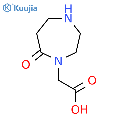 2-(7-Oxo-1,4-diazepan-1-yl)acetic acid structure