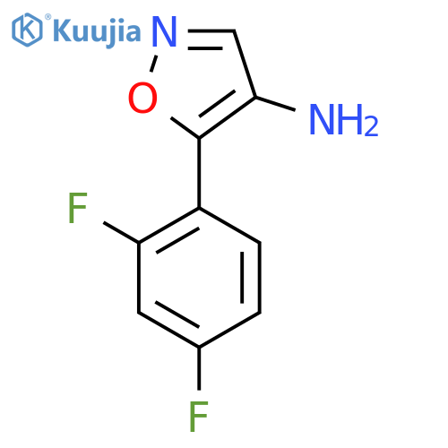 5-(2,4-difluorophenyl)-1,2-oxazol-4-amine structure