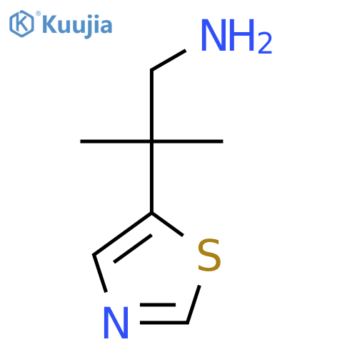 2-methyl-2-(1,3-thiazol-5-yl)propan-1-amine structure