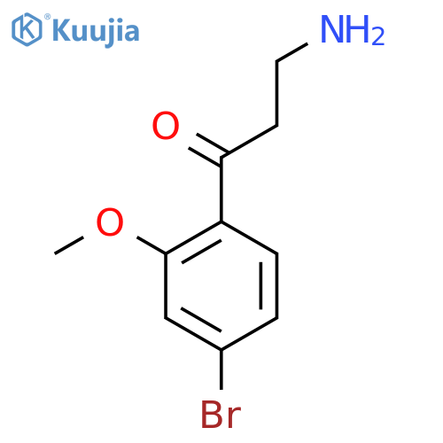 3-Amino-1-(4-bromo-2-methoxyphenyl)propan-1-one structure