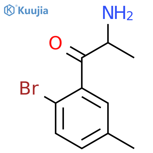 2-amino-1-(2-bromo-5-methylphenyl)propan-1-one structure