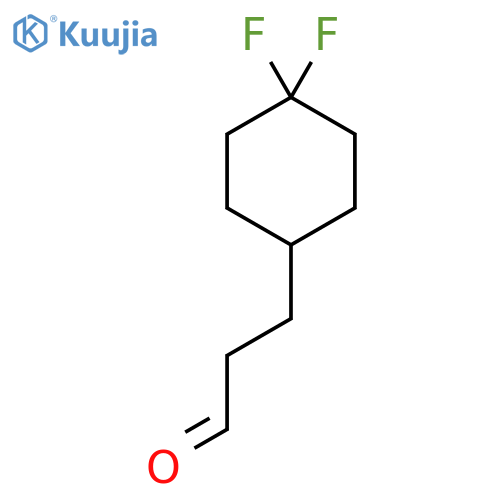 3-(4,4-Difluorocyclohexyl)propanal structure