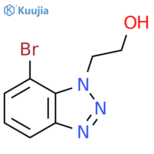 2-(7-bromo-1H-1,2,3-benzotriazol-1-yl)ethan-1-ol structure