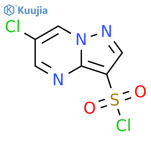 6-chloropyrazolo1,5-apyrimidine-3-sulfonyl chloride structure