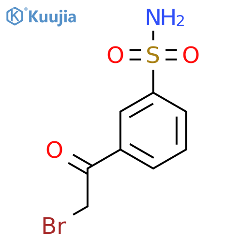 3-(2-Bromoacetyl)benzenesulfonamide structure
