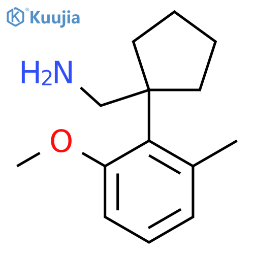 1-(2-methoxy-6-methylphenyl)cyclopentylmethanamine structure