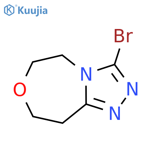 3-bromo-5H,6H,8H,9H-[1,2,4]triazolo[4,3-d][1,4]oxazepine structure