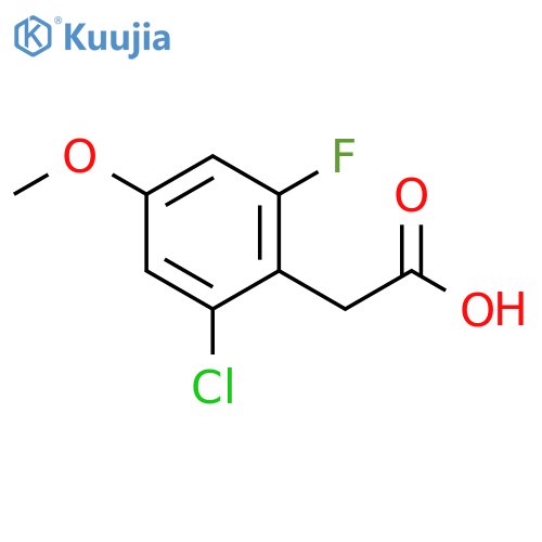 2-(2-chloro-6-fluoro-4-methoxyphenyl)acetic acid structure