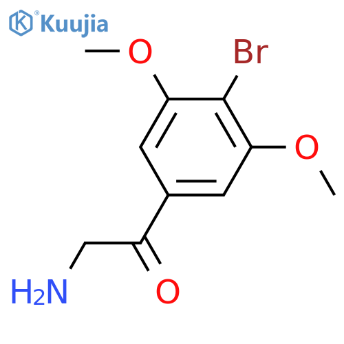 2-amino-1-(4-bromo-3,5-dimethoxyphenyl)ethan-1-one structure