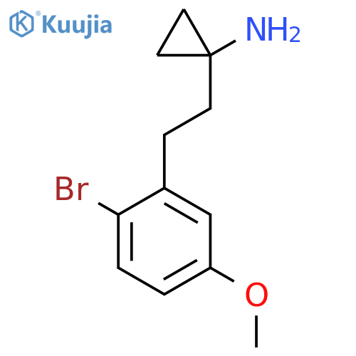 1-2-(2-bromo-5-methoxyphenyl)ethylcyclopropan-1-amine structure