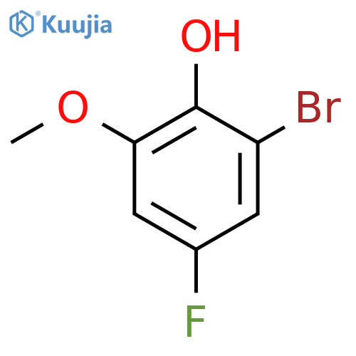 2-Bromo-4-fluoro-6-methoxyphenol structure