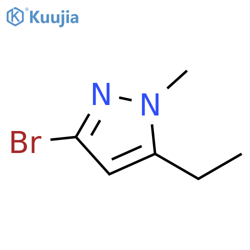 3-bromo-5-ethyl-1-methyl-pyrazole structure