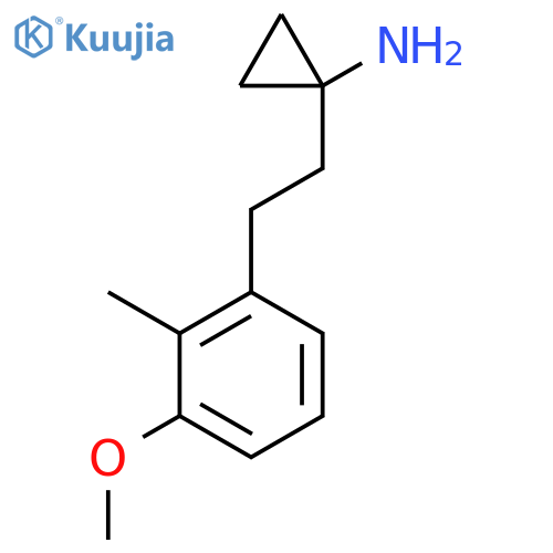 1-2-(3-methoxy-2-methylphenyl)ethylcyclopropan-1-amine structure