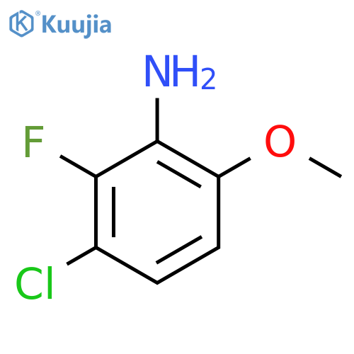 3-Chloro-2-fluoro-6-methoxyaniline structure