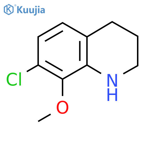 7-Chloro-8-methoxy-1,2,3,4-tetrahydroquinoline structure