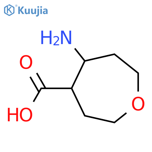 5-Aminooxepane-4-carboxylic acid structure