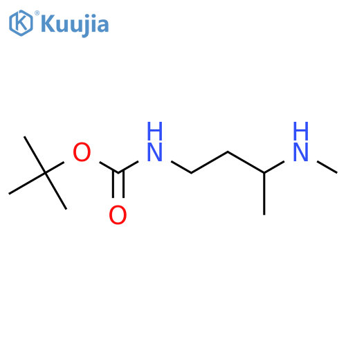 Tert-butyl N-[3-(methylamino)butyl]carbamate structure