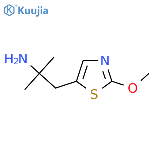 1-(2-methoxy-1,3-thiazol-5-yl)-2-methylpropan-2-amine structure