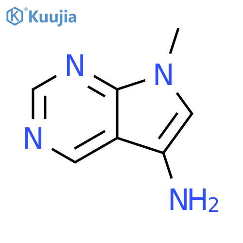 7H-Pyrrolo[2,3-d]pyrimidin-5-amine, 7-methyl- structure