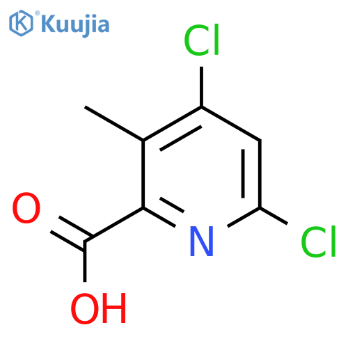 4,6-Dichloro-3-methylpyridine-2-carboxylic acid structure