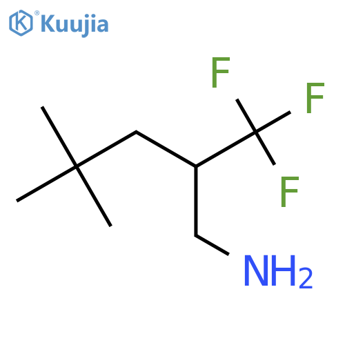 2-(aminomethyl)-1,1,1-trifluoro-4,4-dimethylpentane structure
