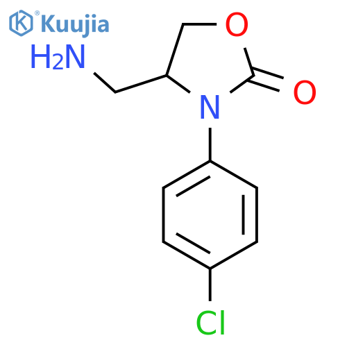 4-(Aminomethyl)-3-(4-chlorophenyl)-1,3-oxazolidin-2-one structure