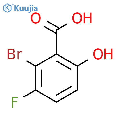 2-Bromo-3-fluoro-6-hydroxybenzoic acid structure