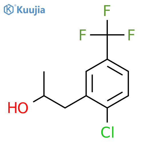 1-2-chloro-5-(trifluoromethyl)phenylpropan-2-ol structure