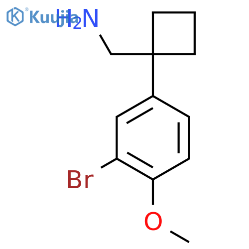 [1-(3-Bromo-4-methoxyphenyl)cyclobutyl]methanamine structure