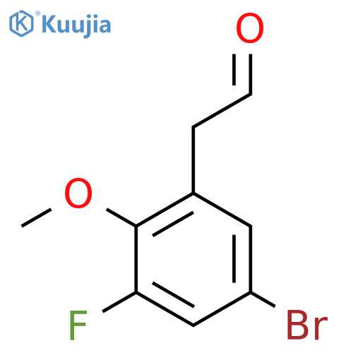2-(5-Bromo-3-fluoro-2-methoxyphenyl)acetaldehyde structure