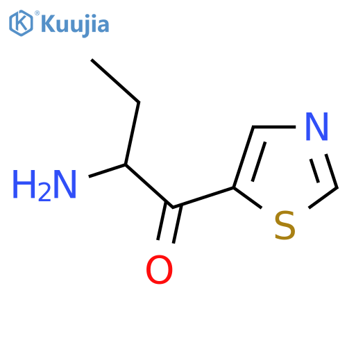 2-Amino-1-(1,3-thiazol-5-yl)butan-1-one structure