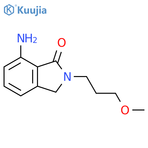 1H-Isoindol-1-one, 7-amino-2,3-dihydro-2-(3-methoxypropyl)- structure