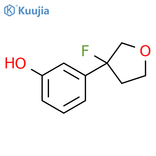 Phenol, 3-(3-fluorotetrahydro-3-furanyl)- structure