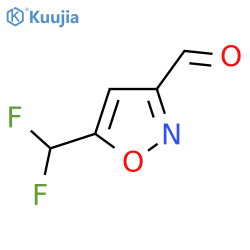 5-(Difluoromethyl)-1,2-oxazole-3-carbaldehyde structure