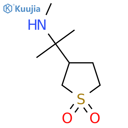 3-2-(methylamino)propan-2-yl-1lambda6-thiolane-1,1-dione structure