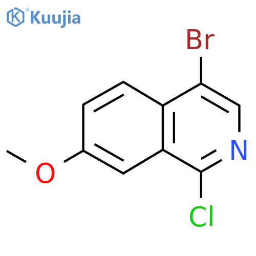 4-Bromo-1-chloro-7-methoxyisoquinoline structure