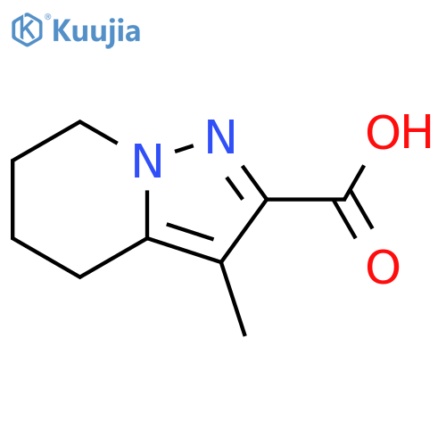 Pyrazolo[1,5-a]pyridine-2-carboxylic acid, 4,5,6,7-tetrahydro-3-methyl- structure