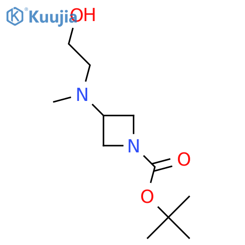 1-BOC-3-[(2-hydroxyethyl)methylamino]-azetidine structure