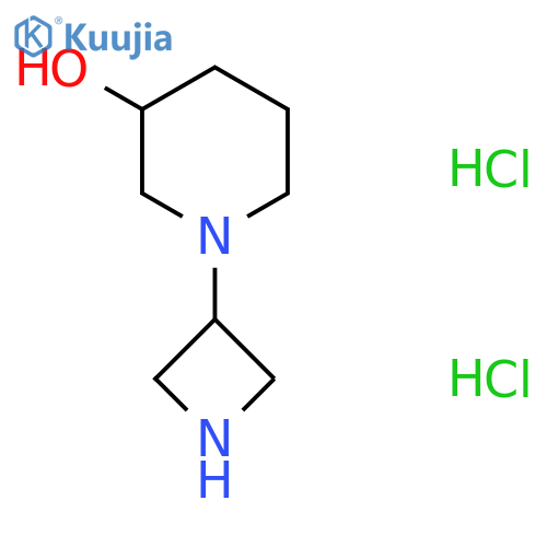 1-(azetidin-3-yl)piperidin-3-ol structure