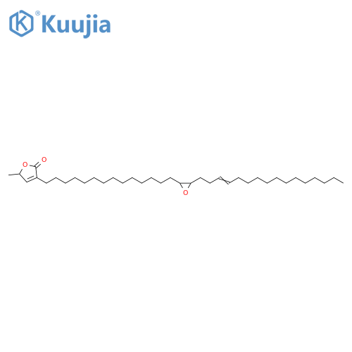2(5H)-Furanone, 3-[14-[3-(3-hexadecenyl)oxiranyl]tetradecyl]-5-methyl- (9CI) structure