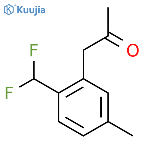 1-(2-(Difluoromethyl)-5-methylphenyl)propan-2-one structure