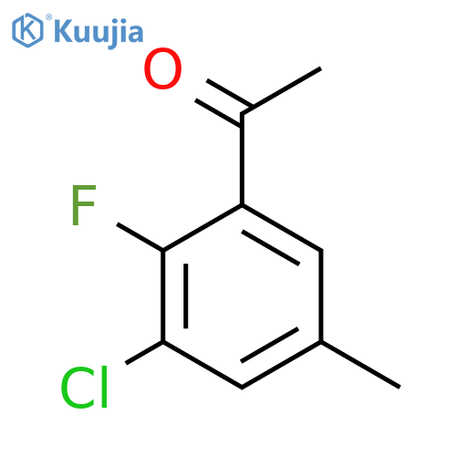 3'-Chloro-2'-fluoro-5'-methylacetophenone structure